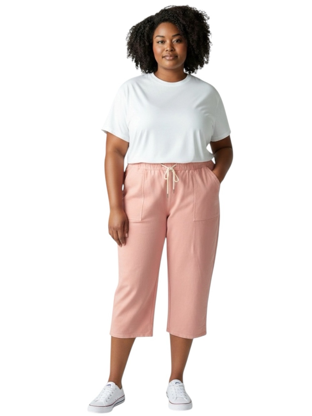 LANE BRYANT Matte Jersey Wide Leg Culotte in Peach Size 28 -- WOW!!!